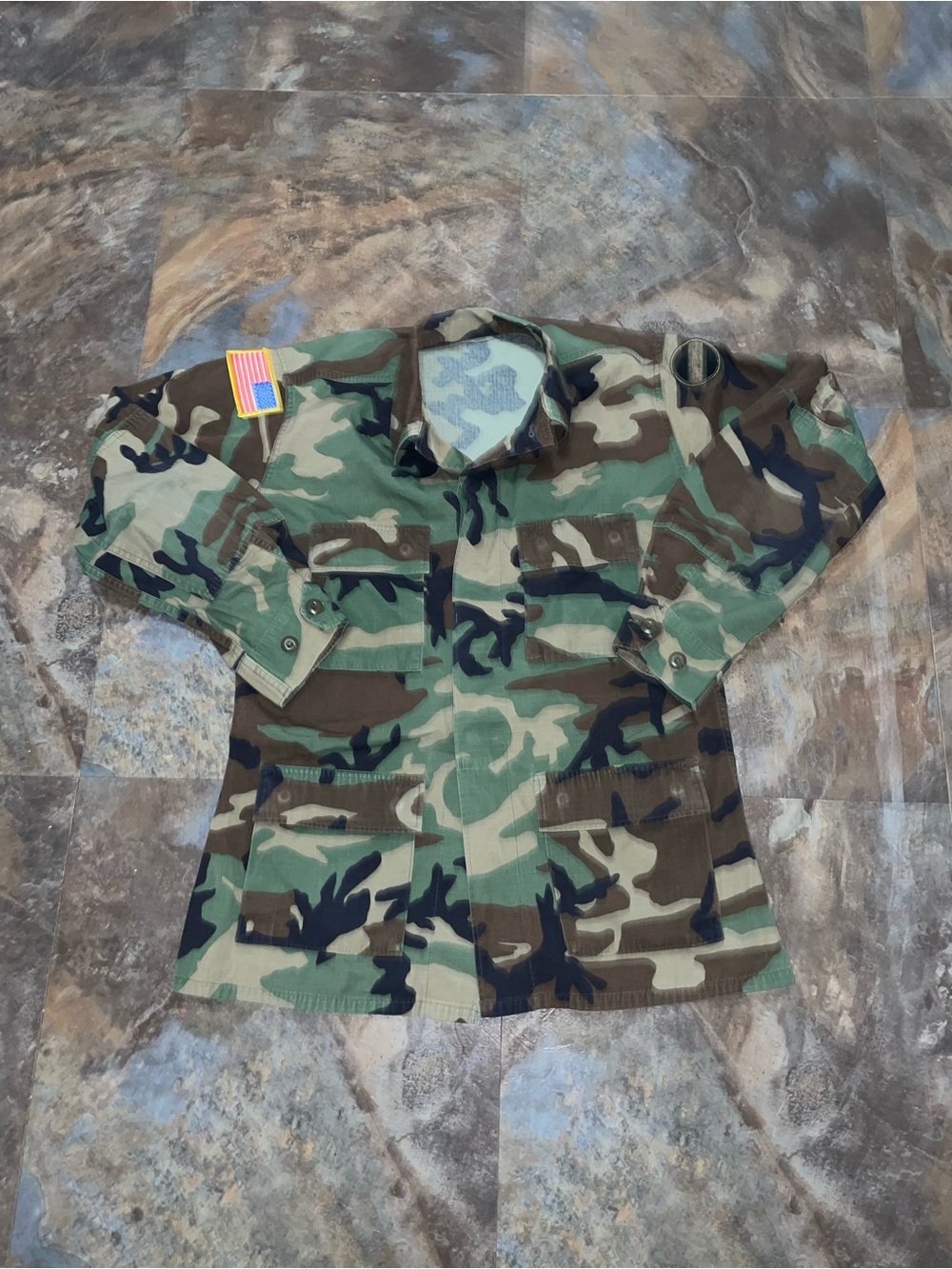 Men's Camouflage Field Shirt - Green Camo jacket